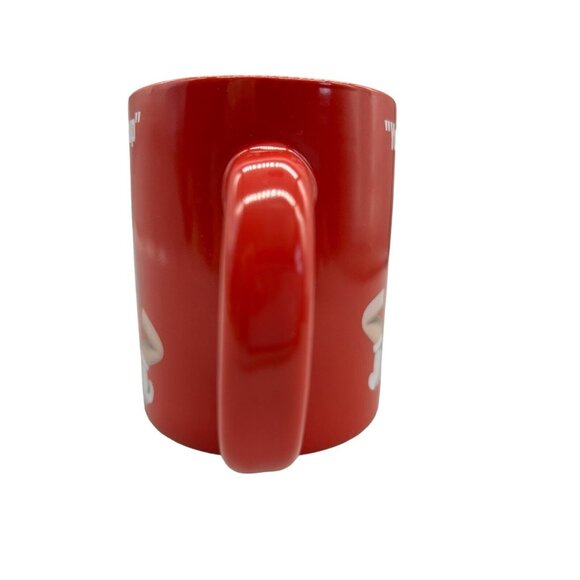 M&M Red Coffee Mug You Crack Me Up White Gloves Melts in Your Mouth Candy Cup - Picture 4 of 6